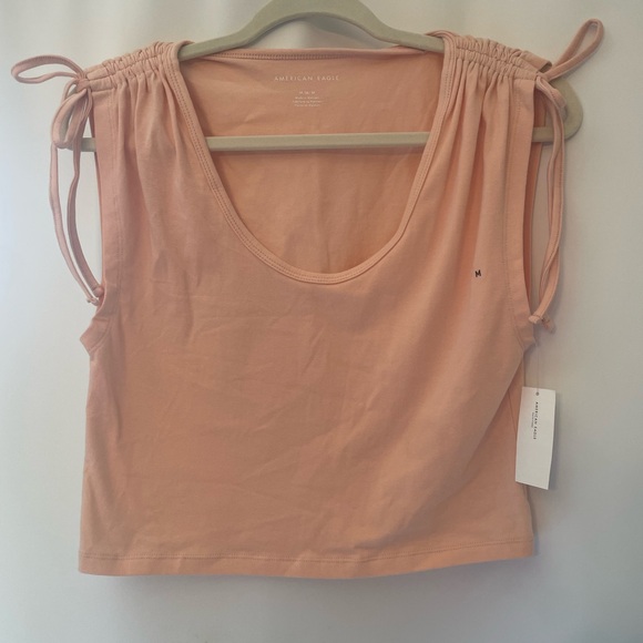 American Eagle Outfitters Peach Women's Crop Top - Picture 1 of 8